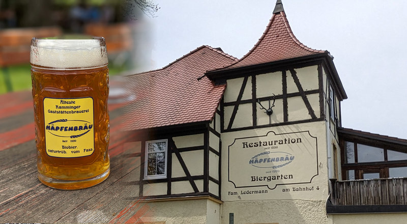 Radtour: Maibaum in Tussenhausen, Biergarten Rammingen